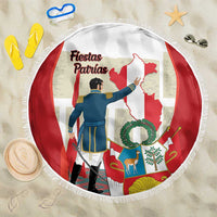 Peru Independence Day Beach Blanket Jose de San Martin Fiestas Patrias