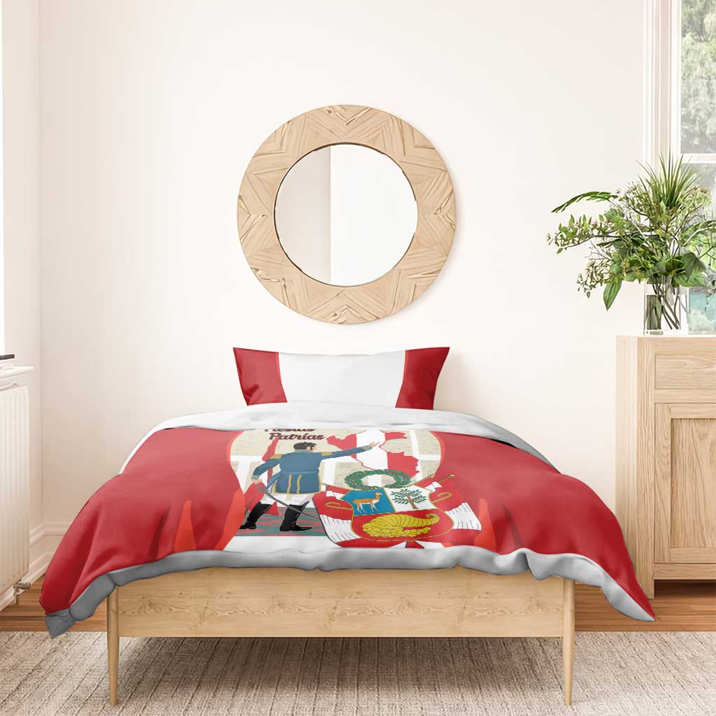 Peru Independence Day Bedding Set Jose de San Martin Fiestas Patrias
