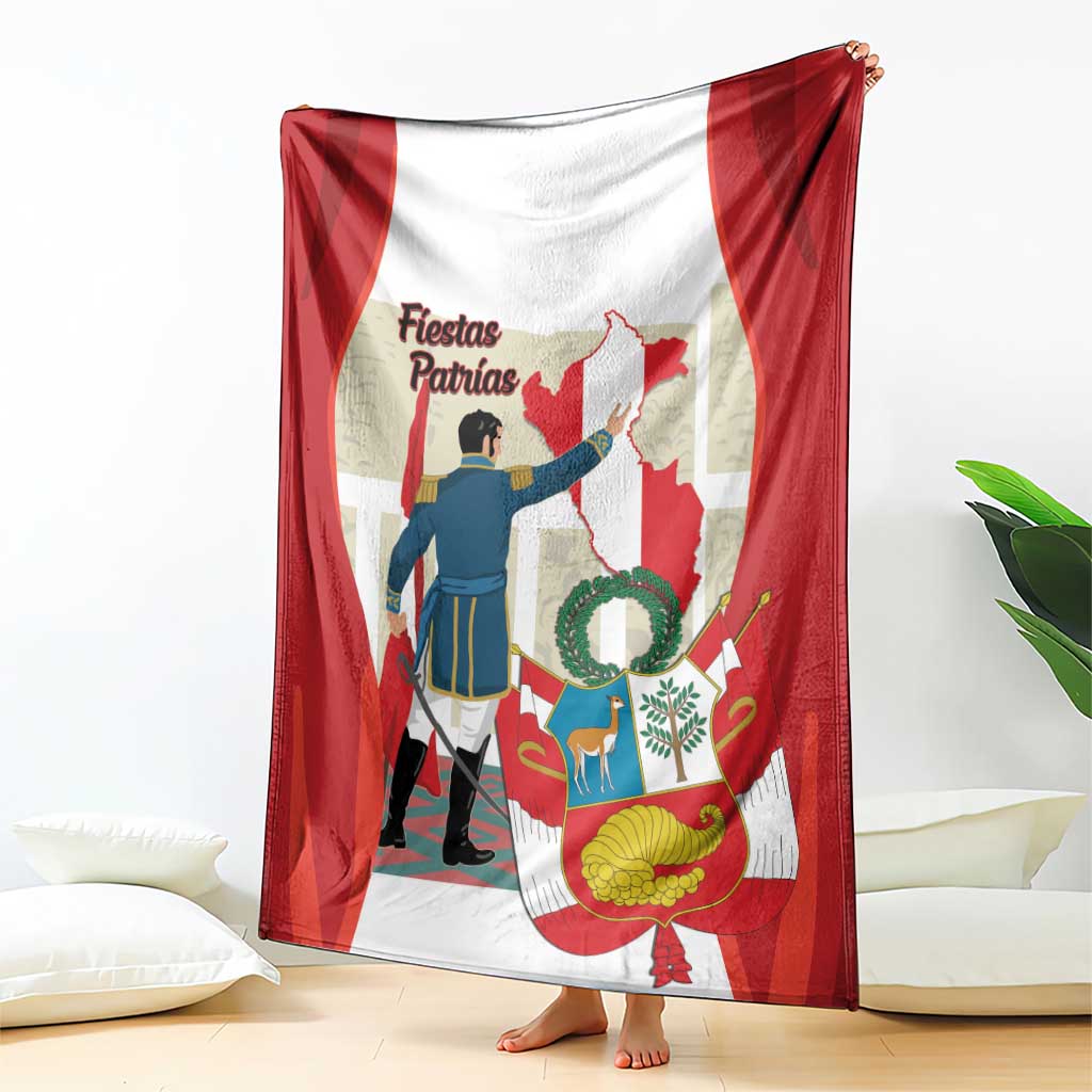 Peru Independence Day Blanket Jose de San Martin Fiestas Patrias