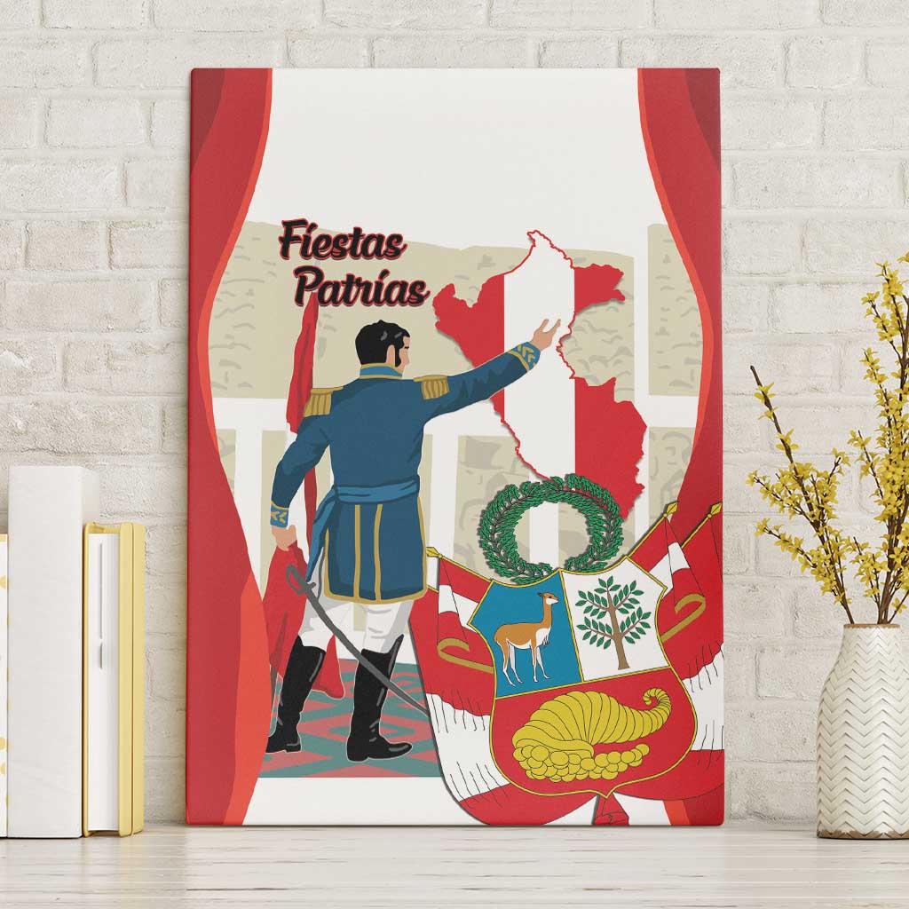 Peru Independence Day Canvas Wall Art Jose de San Martin Fiestas Patrias