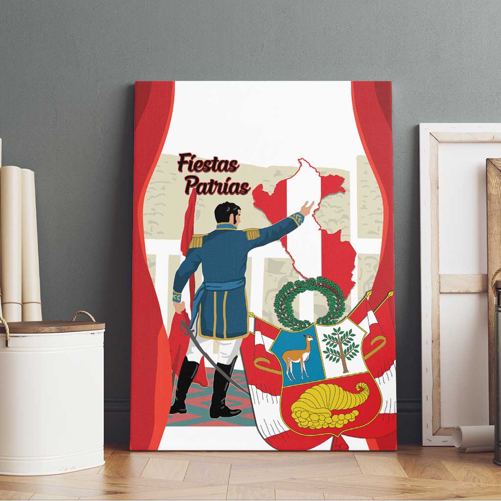 Peru Independence Day Canvas Wall Art Jose de San Martin Fiestas Patrias