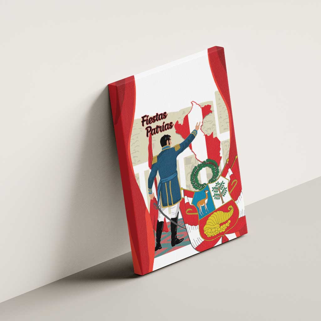 Peru Independence Day Canvas Wall Art Jose de San Martin Fiestas Patrias