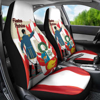 Peru Independence Day Car Seat Cover Jose de San Martin Fiestas Patrias