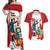 Peru Independence Day Couples Matching Off Shoulder Maxi Dress and Hawaiian Shirt Jose de San Martin Fiestas Patrias