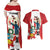 Peru Independence Day Couples Matching Off Shoulder Maxi Dress and Hawaiian Shirt Jose de San Martin Fiestas Patrias