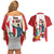 Peru Independence Day Couples Matching Off Shoulder Short Dress and Hawaiian Shirt Jose de San Martin Fiestas Patrias