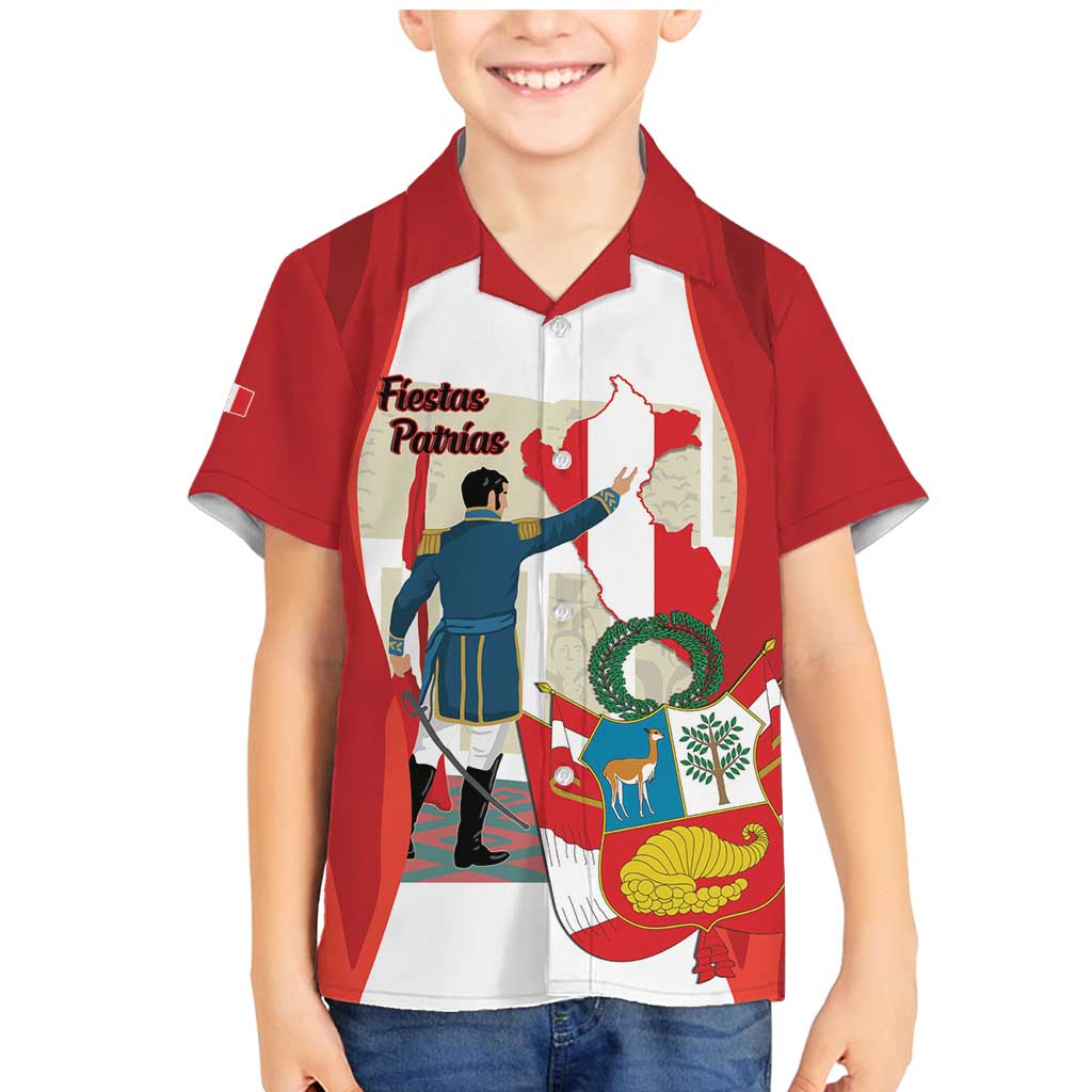 Peru Independence Day Family Matching Mermaid Dress and Hawaiian Shirt Jose de San Martin Fiestas Patrias