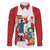 Peru Independence Day Family Matching Off The Shoulder Long Sleeve Dress and Hawaiian Shirt Jose de San Martin Fiestas Patrias