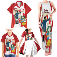 Peru Independence Day Family Matching Tank Maxi Dress and Hawaiian Shirt Jose de San Martin Fiestas Patrias