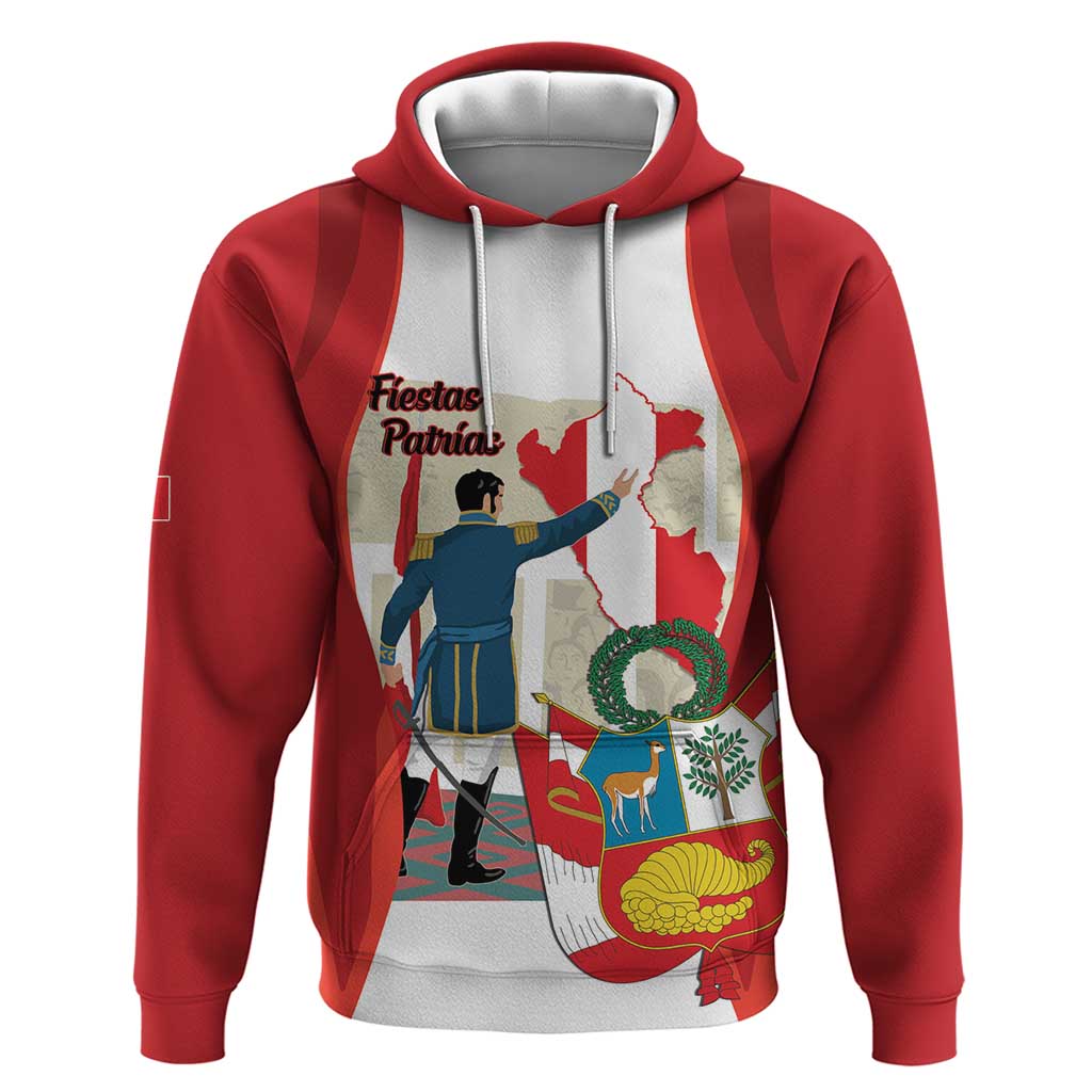 Peru Independence Day Hoodie Jose de San Martin Fiestas Patrias
