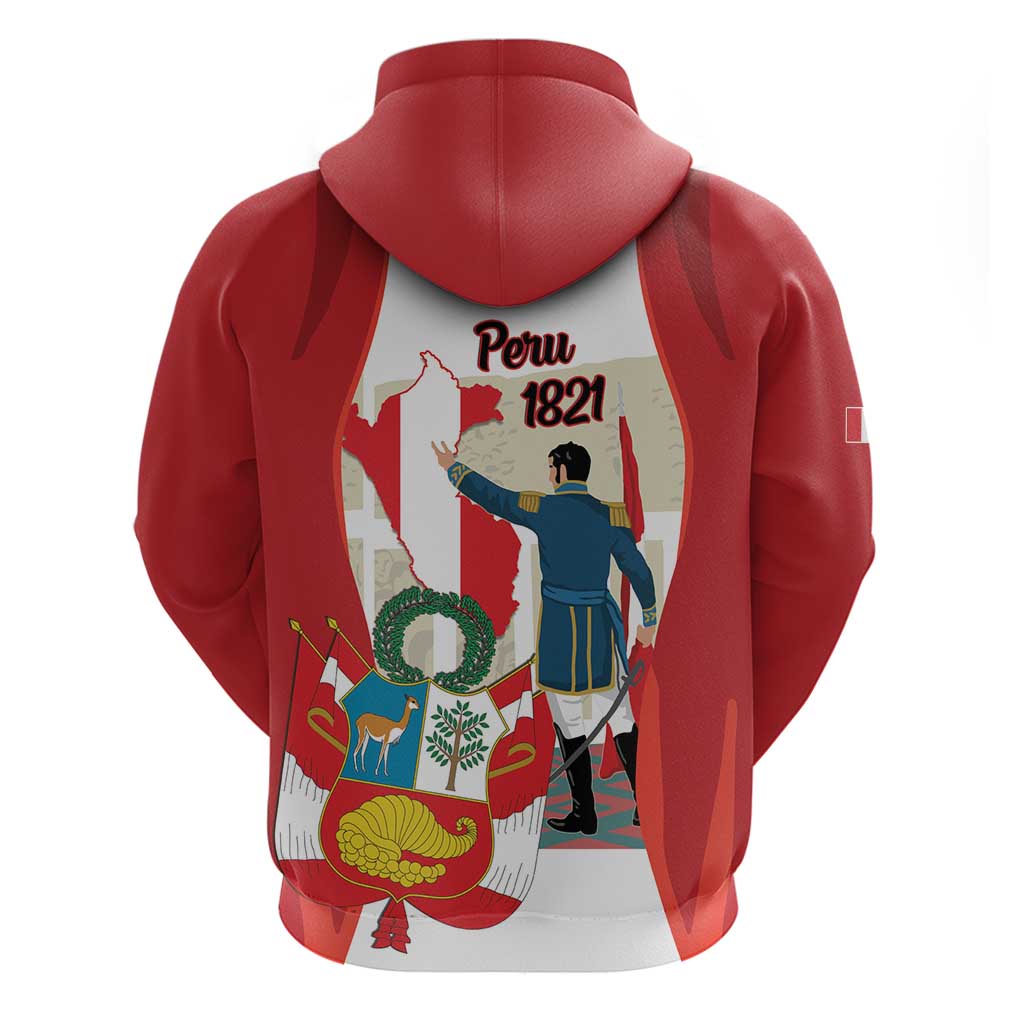 Peru Independence Day Hoodie Jose de San Martin Fiestas Patrias