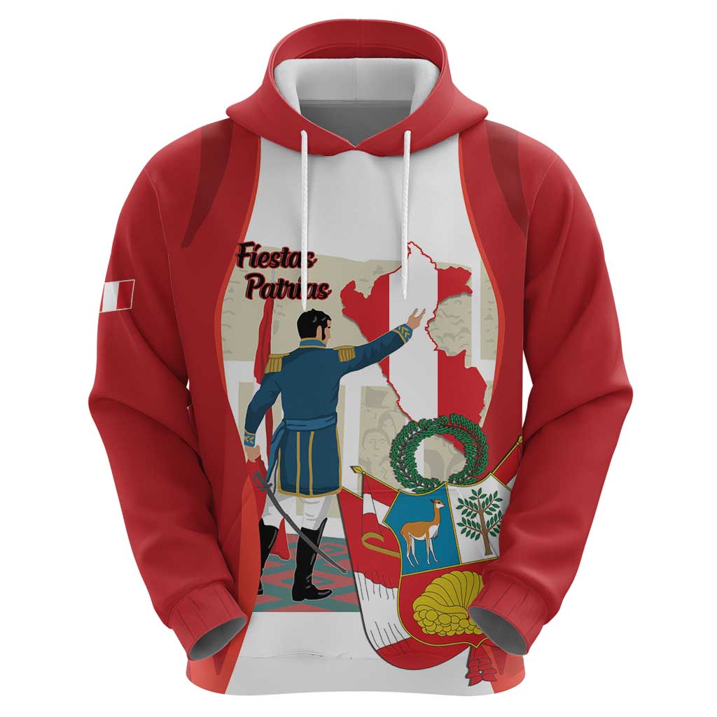 Peru Independence Day Hoodie Jose de San Martin Fiestas Patrias