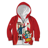 Peru Independence Day Kid Hoodie Jose de San Martin Fiestas Patrias