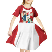 Peru Independence Day Kid Short Sleeve Dress Jose de San Martin Fiestas Patrias