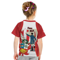Peru Independence Day Kid T Shirt Jose de San Martin Fiestas Patrias