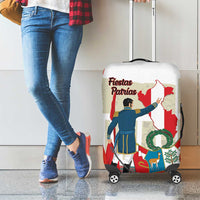 Peru Independence Day Luggage Cover Jose de San Martin Fiestas Patrias