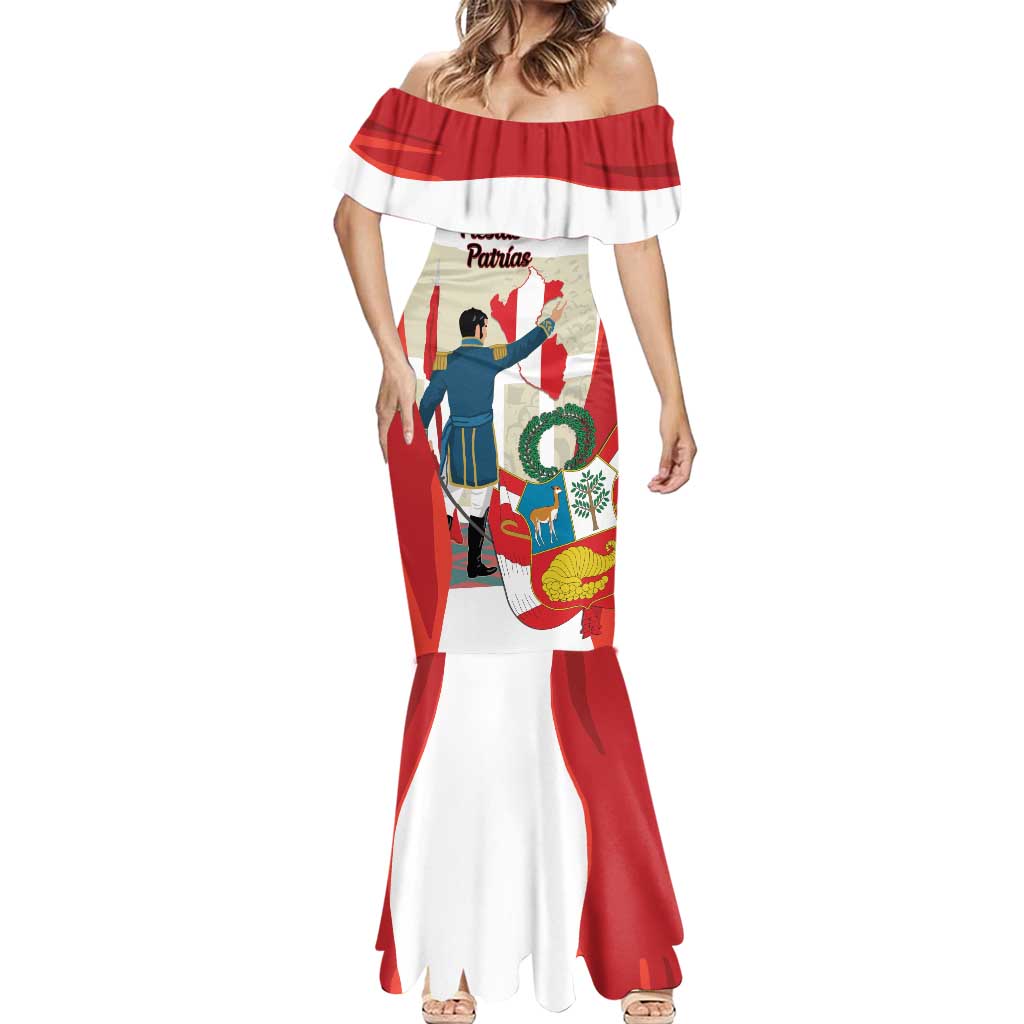 Peru Independence Day Mermaid Dress Jose de San Martin Fiestas Patrias