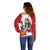 Peru Independence Day Off Shoulder Sweater Jose de San Martin Fiestas Patrias