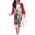 Peru Independence Day Off The Shoulder Long Sleeve Dress Jose de San Martin Fiestas Patrias