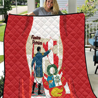 Peru Independence Day Quilt Jose de San Martin Fiestas Patrias