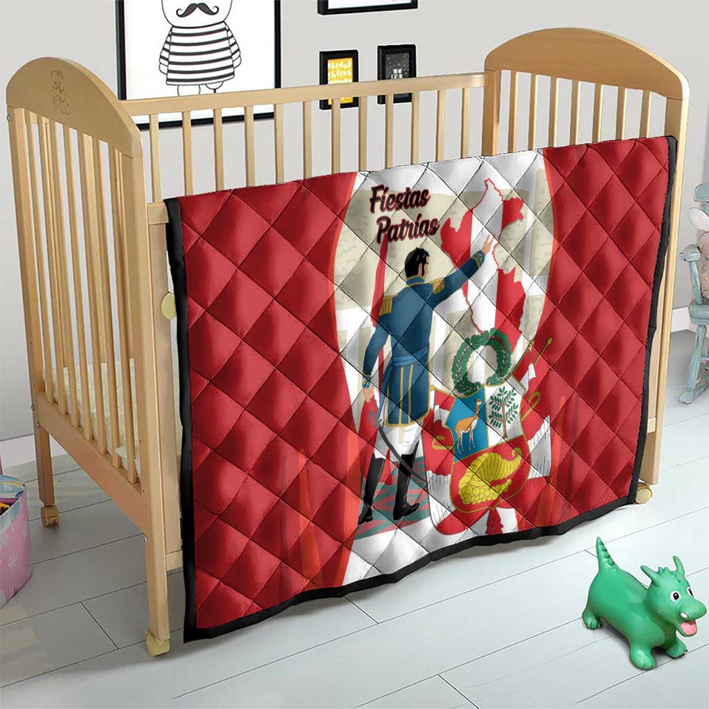 Peru Independence Day Quilt Jose de San Martin Fiestas Patrias