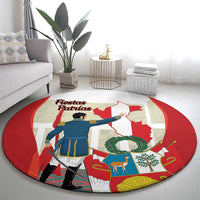 Peru Independence Day Round Carpet Jose de San Martin Fiestas Patrias