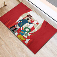 Peru Independence Day Rubber Doormat Jose de San Martin Fiestas Patrias