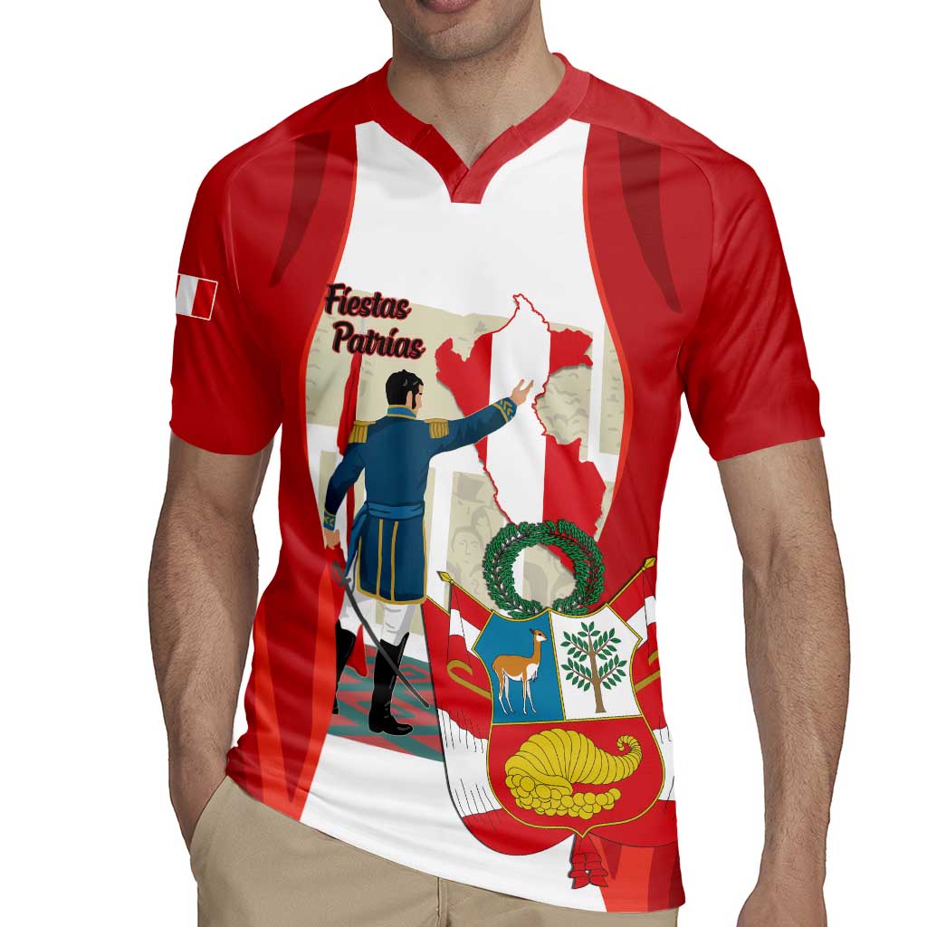 Peru Independence Day Rugby Jersey Jose de San Martin Fiestas Patrias
