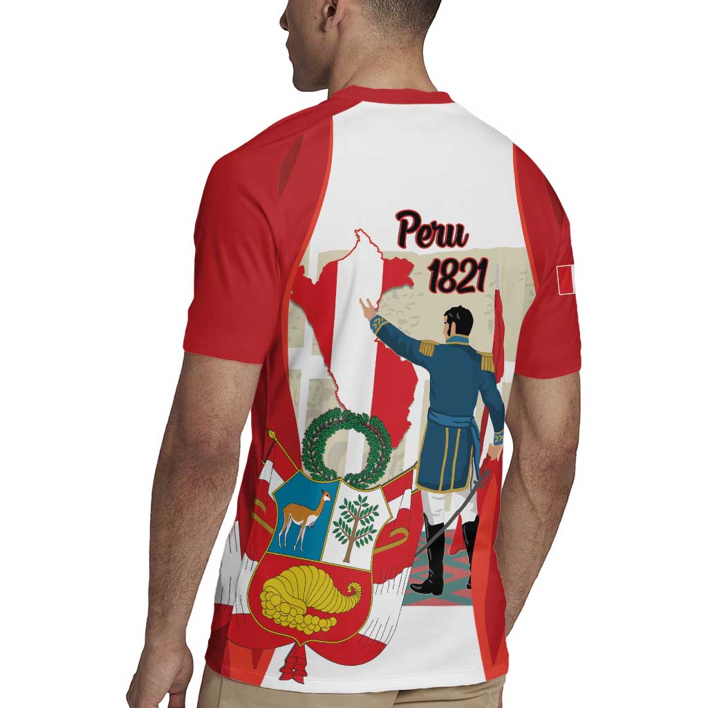 Peru Independence Day Rugby Jersey Jose de San Martin Fiestas Patrias