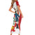 Peru Independence Day Short Sleeve Bodycon Dress Jose de San Martin Fiestas Patrias