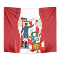 Peru Independence Day Tapestry Jose de San Martin Fiestas Patrias