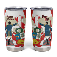 Peru Independence Day Tumbler Cup Jose de San Martin Fiestas Patrias