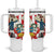 Peru Independence Day Tumbler With Handle Jose de San Martin Fiestas Patrias