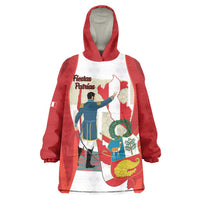 Peru Independence Day Wearable Blanket Hoodie Jose de San Martin Fiestas Patrias