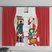 Peru Independence Day Window Curtain Jose de San Martin Fiestas Patrias