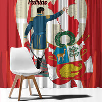 Peru Independence Day Window Curtain Jose de San Martin Fiestas Patrias