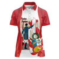 Peru Independence Day Women Polo Shirt Jose de San Martin Fiestas Patrias