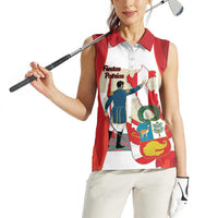 Peru Independence Day Women Sleeveless Polo Shirt Jose de San Martin Fiestas Patrias