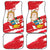 Fiestas Patrias de Peru Car Mats Coat Of Arms With Cute Alpaca Face