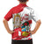 Fiestas Patrias de Peru Family Matching Long Sleeve Bodycon Dress and Hawaiian Shirt Coat Of Arms With Cute Alpaca Face