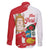 Fiestas Patrias de Peru Family Matching Mermaid Dress and Hawaiian Shirt Coat Of Arms With Cute Alpaca Face