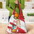 Fiestas Patrias de Peru Grocery Bag Coat Of Arms With Cute Alpaca Face