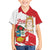 Fiestas Patrias de Peru Kid Hawaiian Shirt Coat Of Arms With Cute Alpaca Face