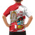 Fiestas Patrias de Peru Kid Hawaiian Shirt Coat Of Arms With Cute Alpaca Face