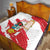 Fiestas Patrias de Peru Quilt Coat Of Arms With Cute Alpaca Face