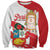 Fiestas Patrias de Peru Sweatshirt Coat Of Arms With Cute Alpaca Face
