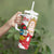 Fiestas Patrias de Peru Tumbler With Handle Coat Of Arms With Cute Alpaca Face