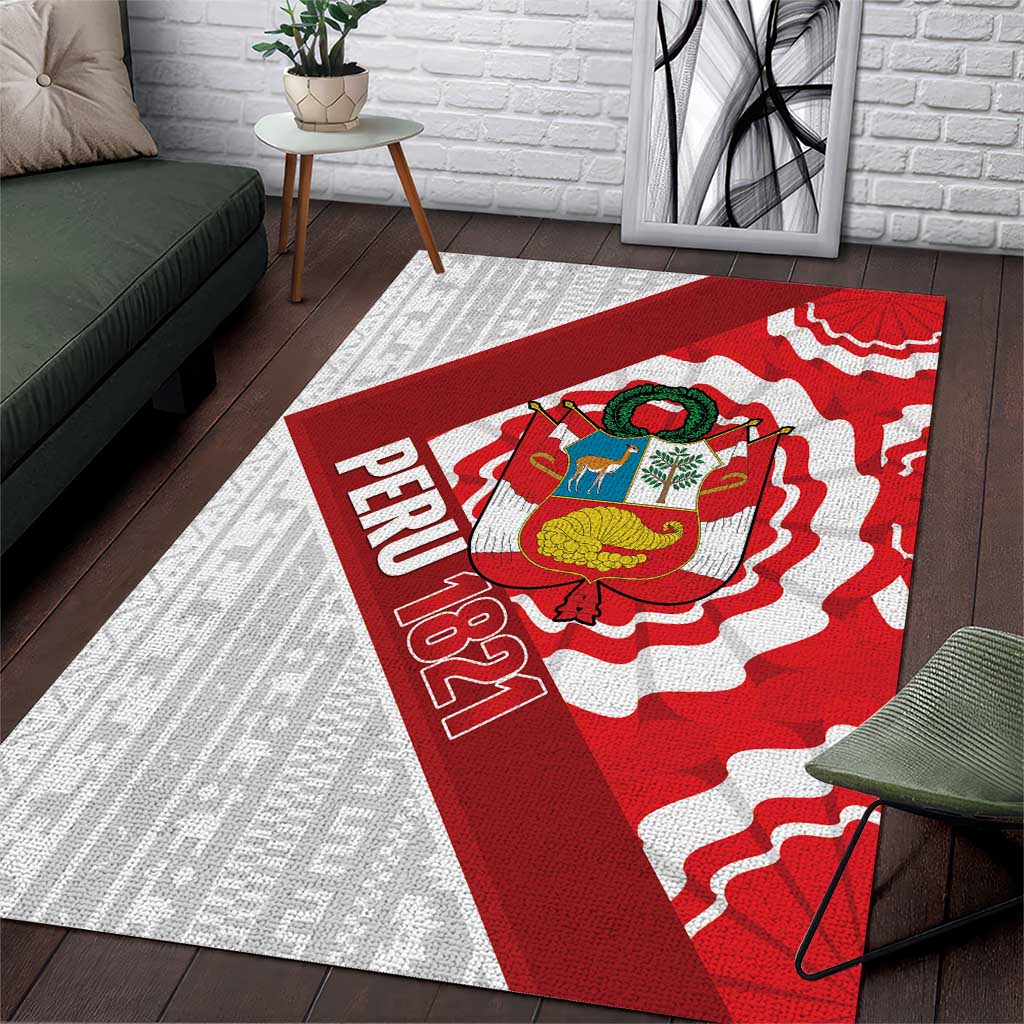 Peru 1821 Proud Area Rug National Day Peruvian Pattern