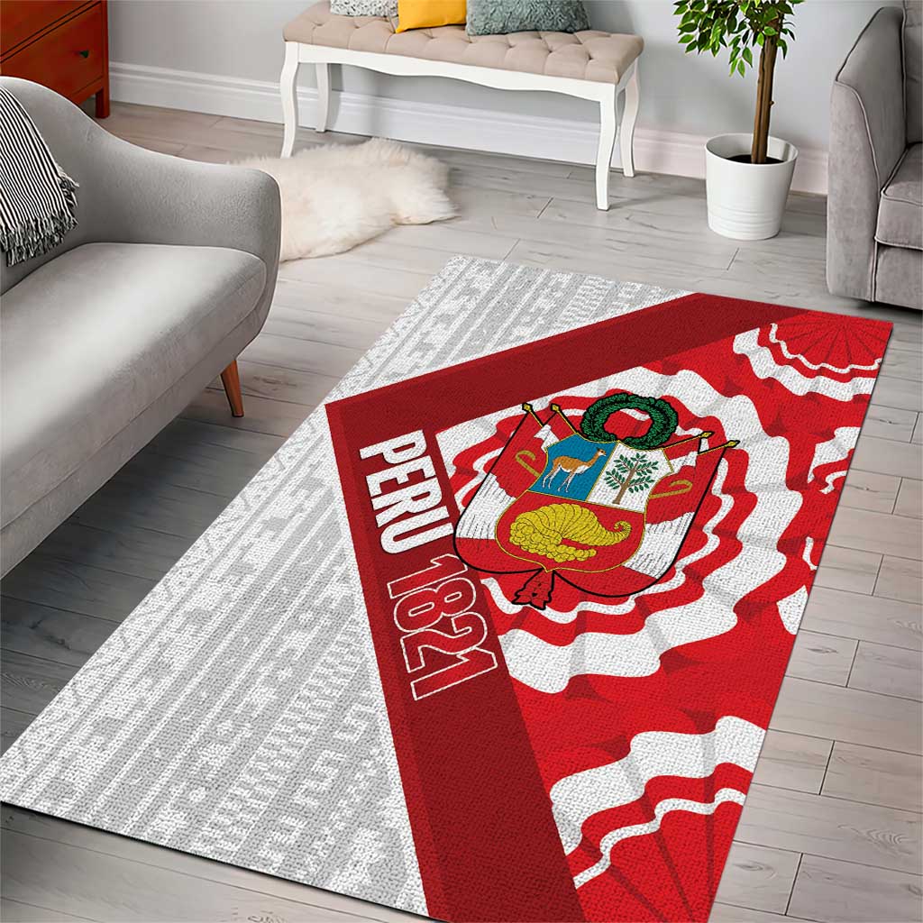 Peru 1821 Proud Area Rug National Day Peruvian Pattern