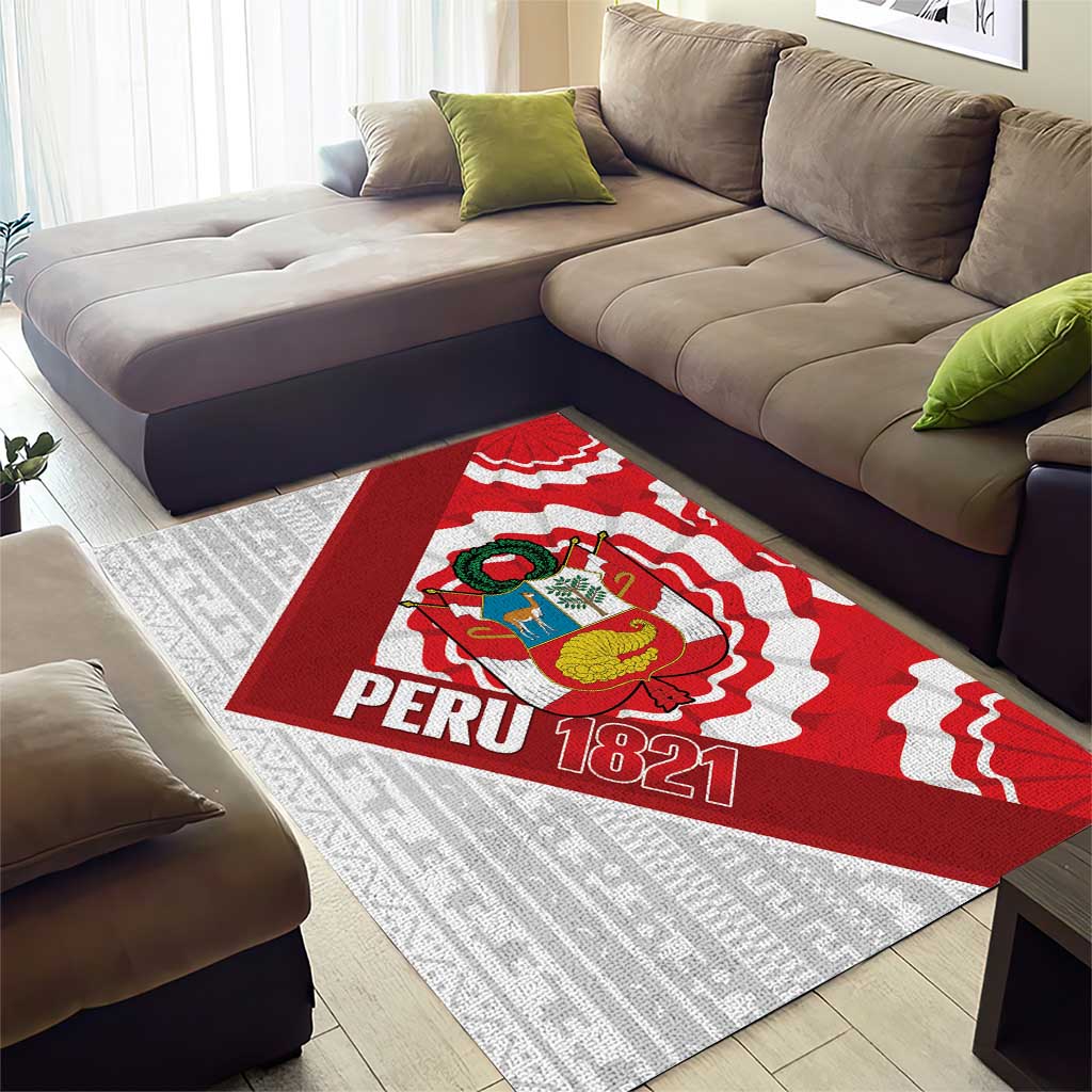 Peru 1821 Proud Area Rug National Day Peruvian Pattern